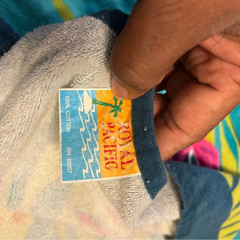 Vintage Tropical Beach Towels Set | Colorful Fish & Abstract Prints